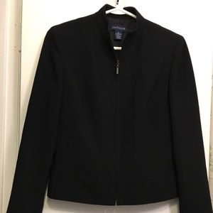 Ann Taylor Black Blazer with zipper size 2